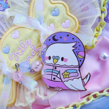 Astro Birb Kawaii Enamel Pin - Image 4
