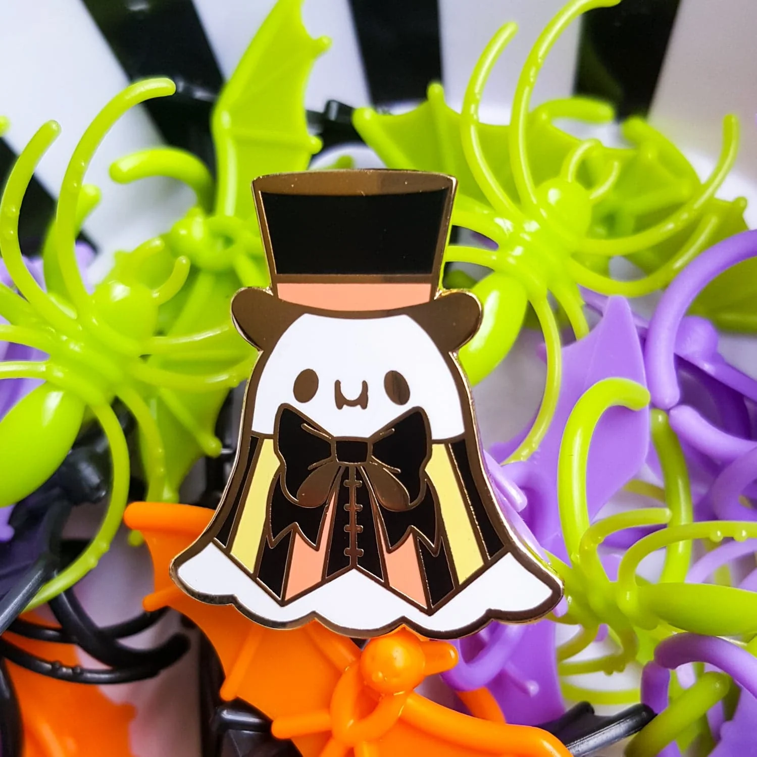Dapper Ghost Enamel Pin - Image 3