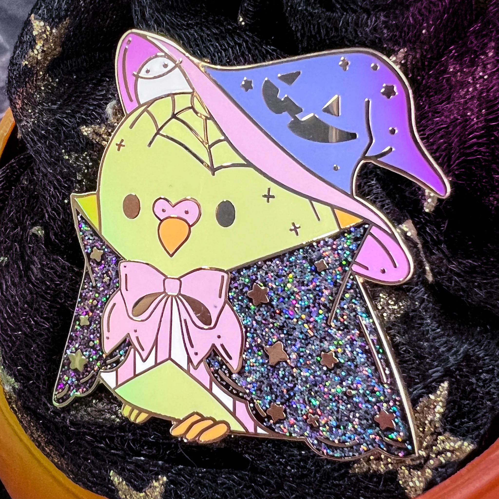 Wizard Birb Hard Enamel Pin - Image 3