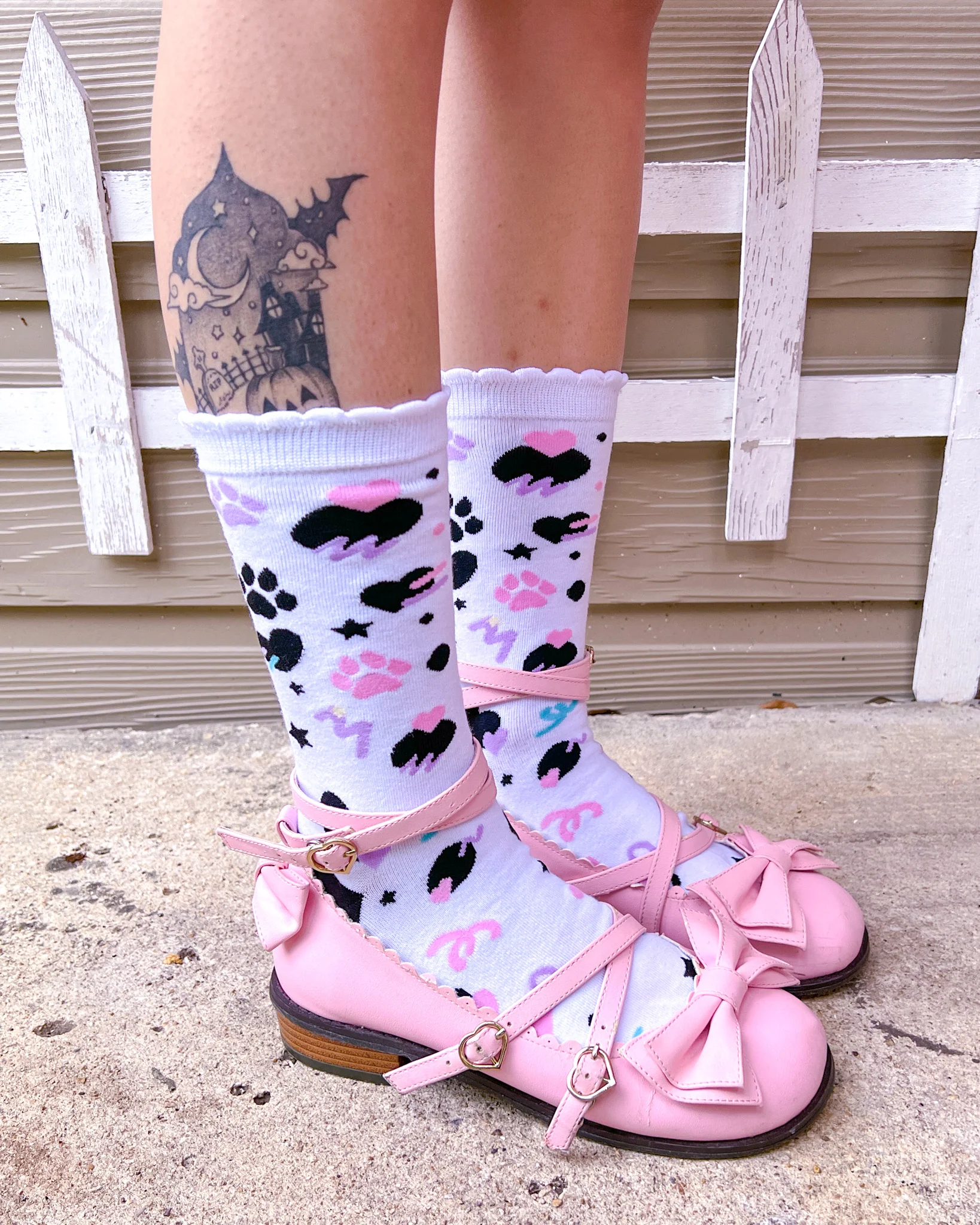 Dottie Dalmatian Crew Socks - Image 7
