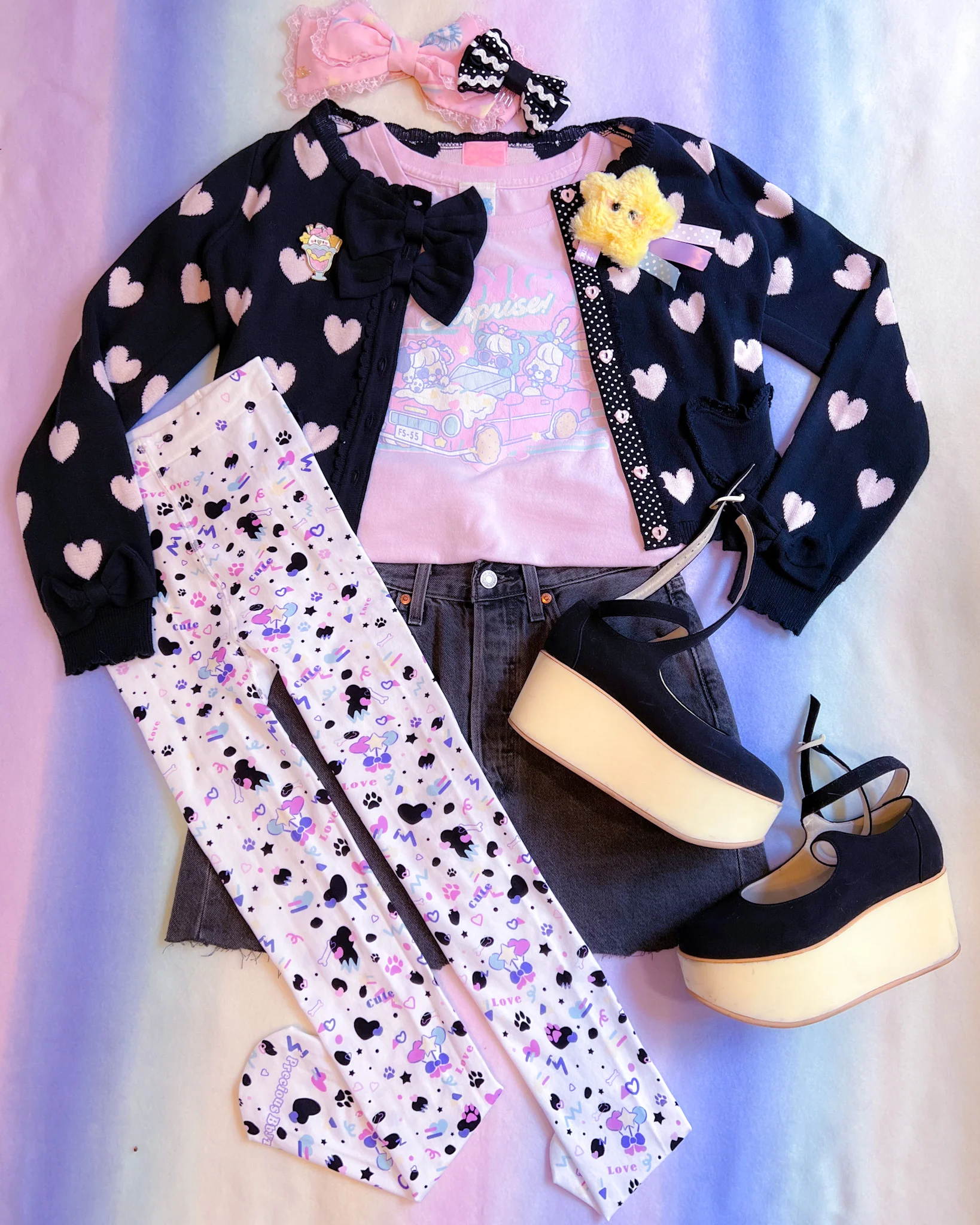 Dottie Dalmatian Unisex Tights - Image 6
