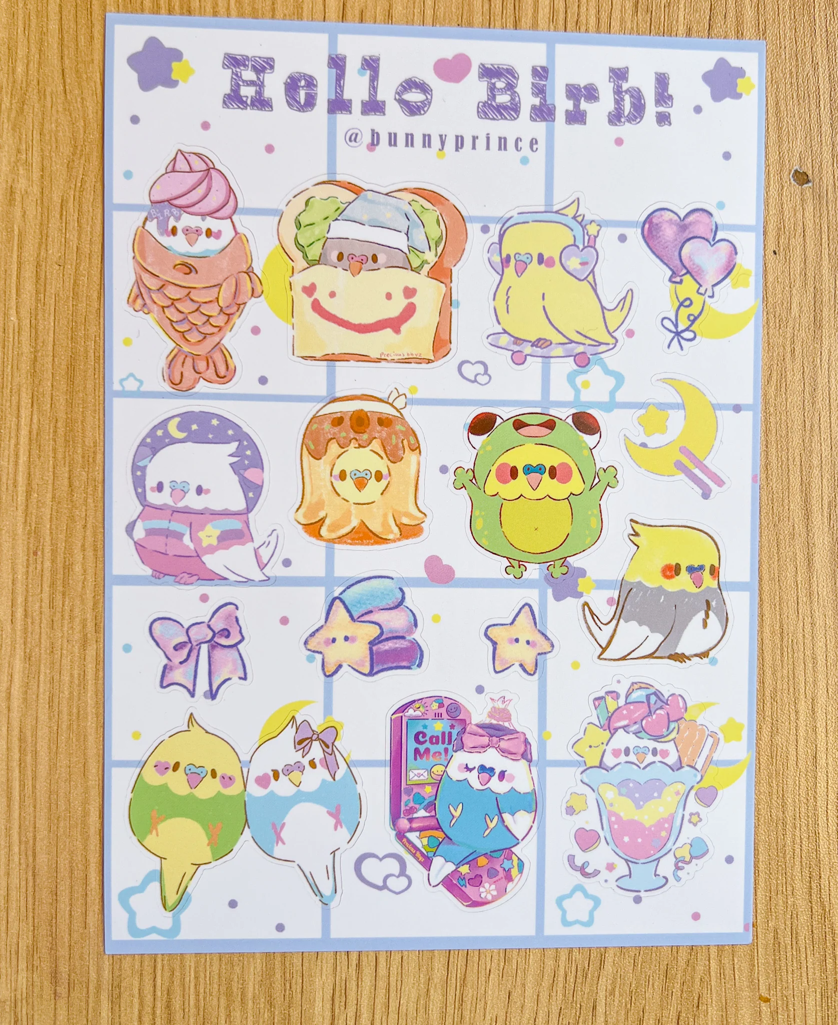 Hello Birb! Sticker Sheet - Image 3