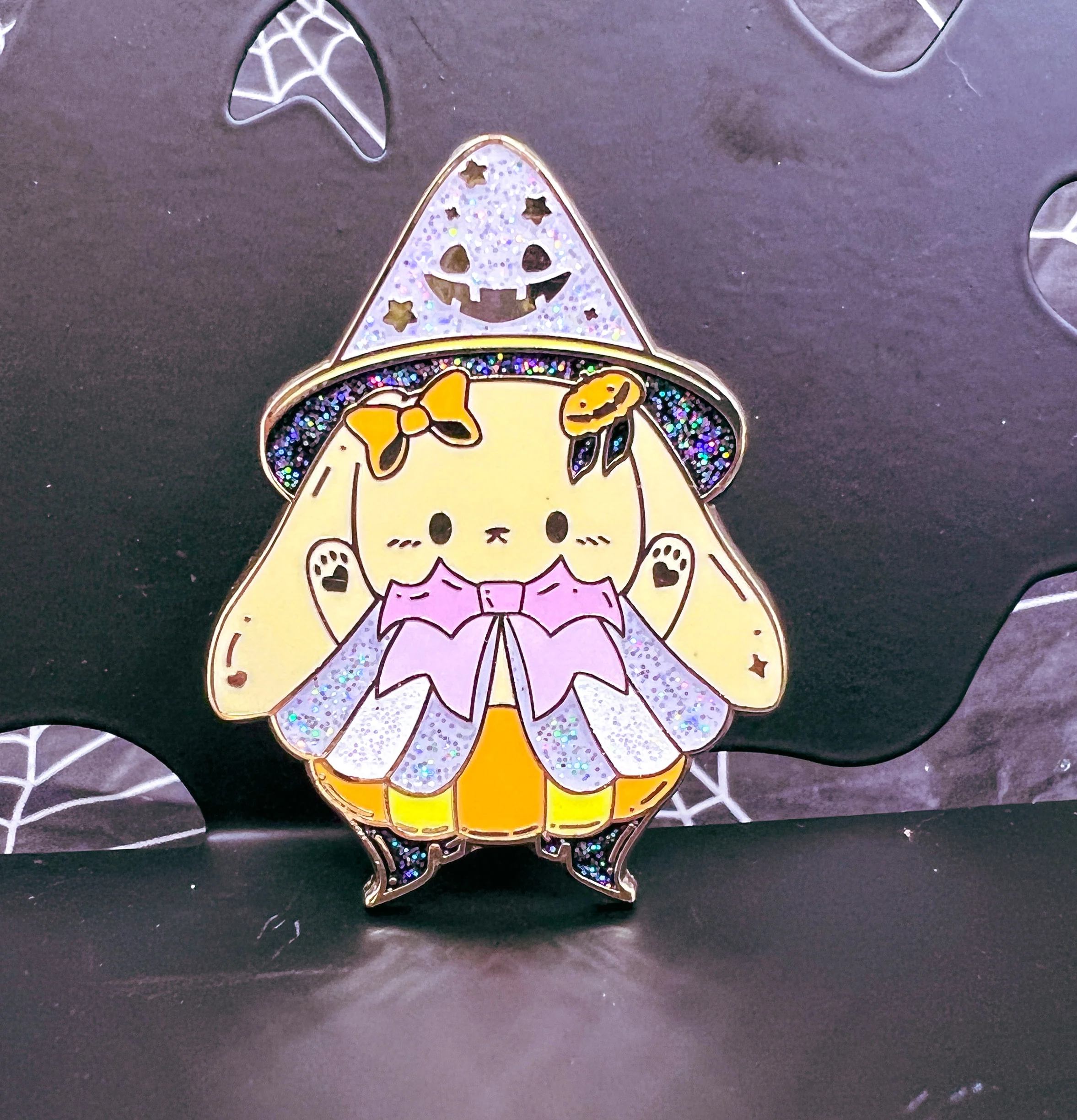 Spooky Bunny Prince Hard Enamel Pin - Image 3